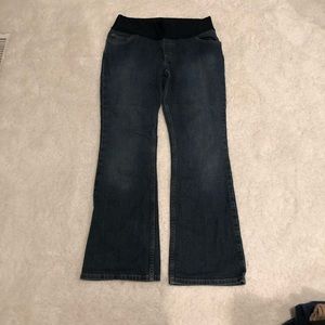 Liz Lange Maternity Boot Cut Dark Wash Jeans Sz 10